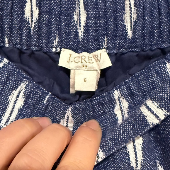 J Crew Linen blend Ikat mini skirt - Picture 5 of 6